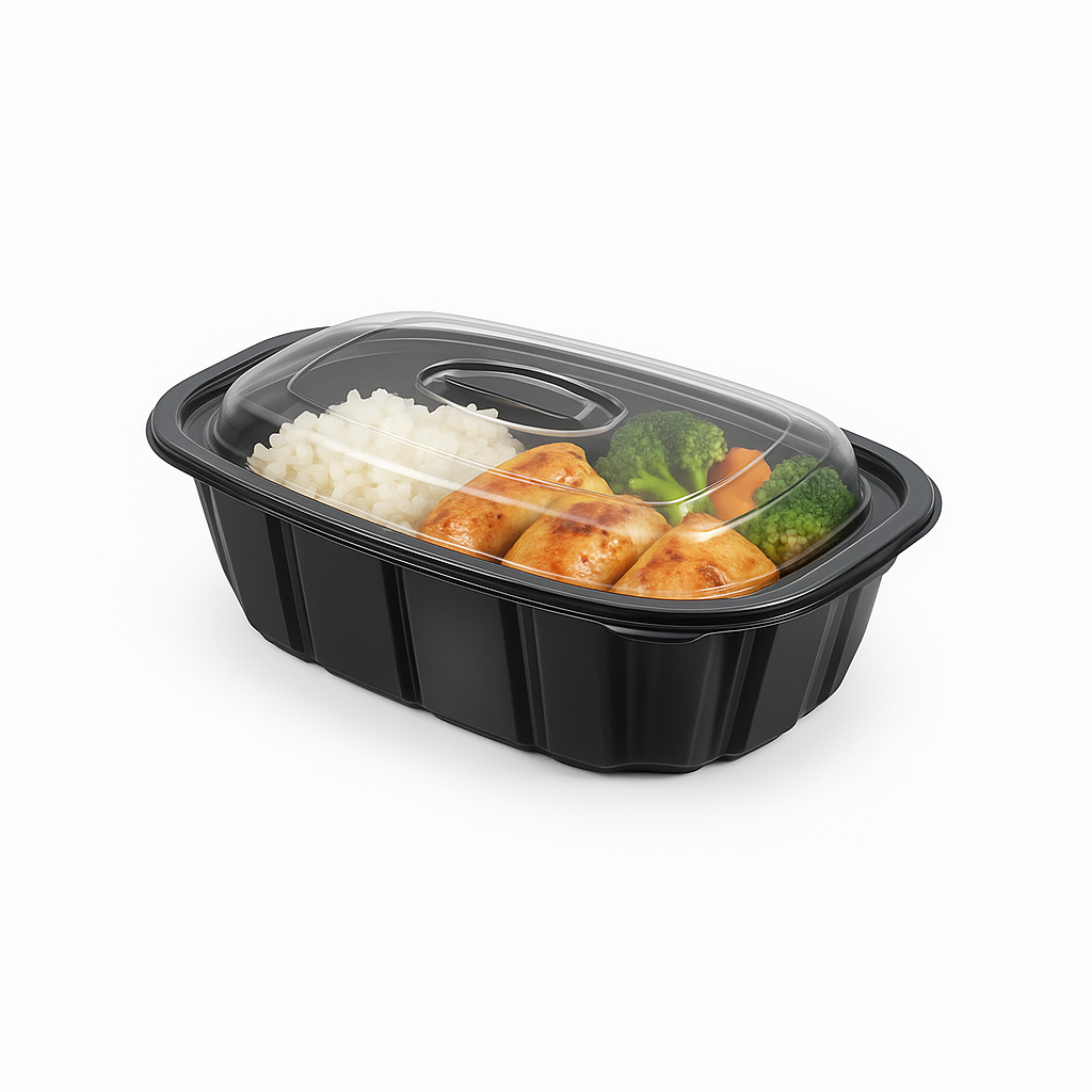 Microwave-Safe Plastic Container with Lid – 750ml - Paketoje