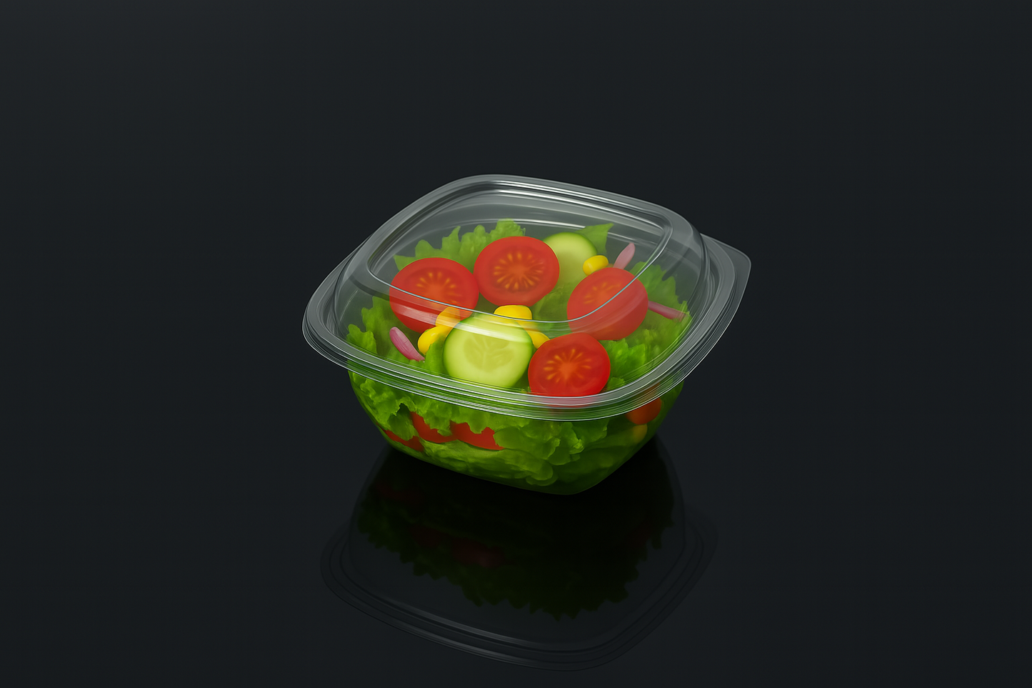 750ml Square Salad Container – 190x190mm - Paketoje