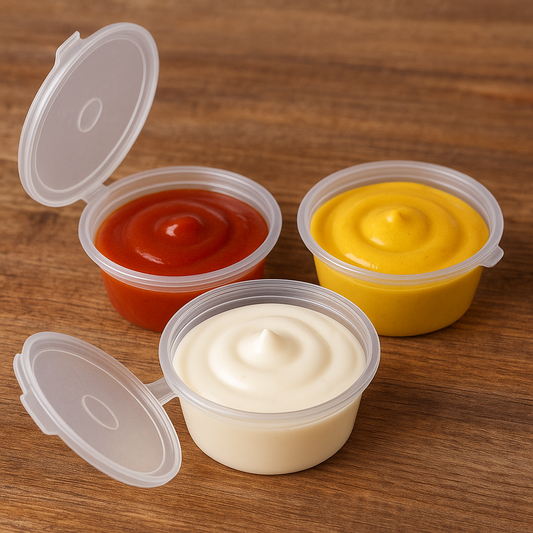 1 OZ (30ml) Sauce Cup with Lid - Paketoje