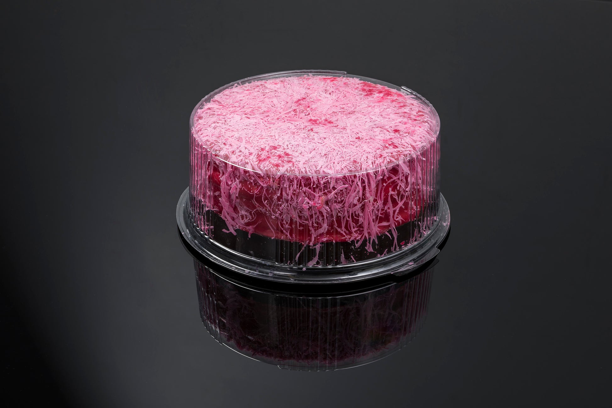 Cake Container with Transparent Dome Lid – 230mm x 85mm - Paketoje