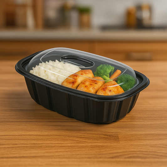 Microwave-Safe Plastic Container with Lid – 750ml - Paketoje