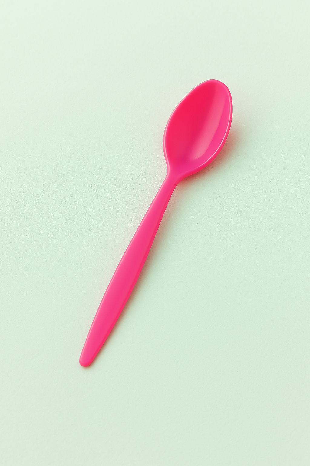 Pink Classic Plastic Spoons – Pack of 100 - Paketoje