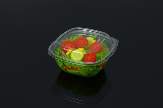 750ml Square Salad Container – 190x190mm - Paketoje